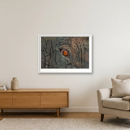 Reflection of the Serengeti — 100×70cm, 39×28" White Frame