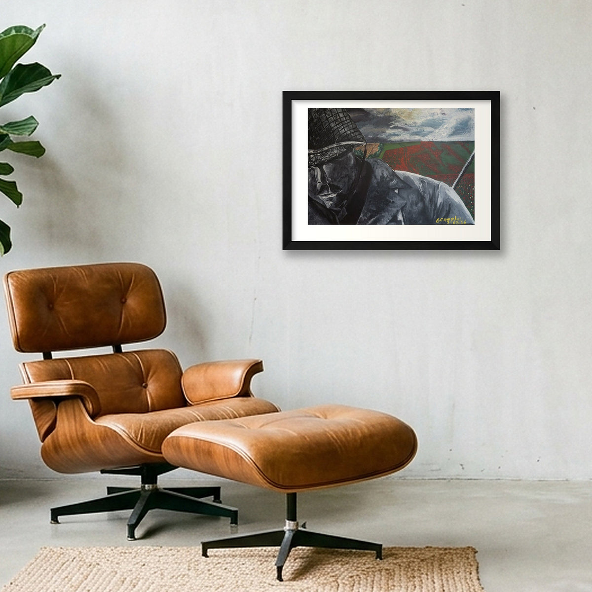 Silent Remembrance — A3 (42×30cm, 17×12") Black Frame