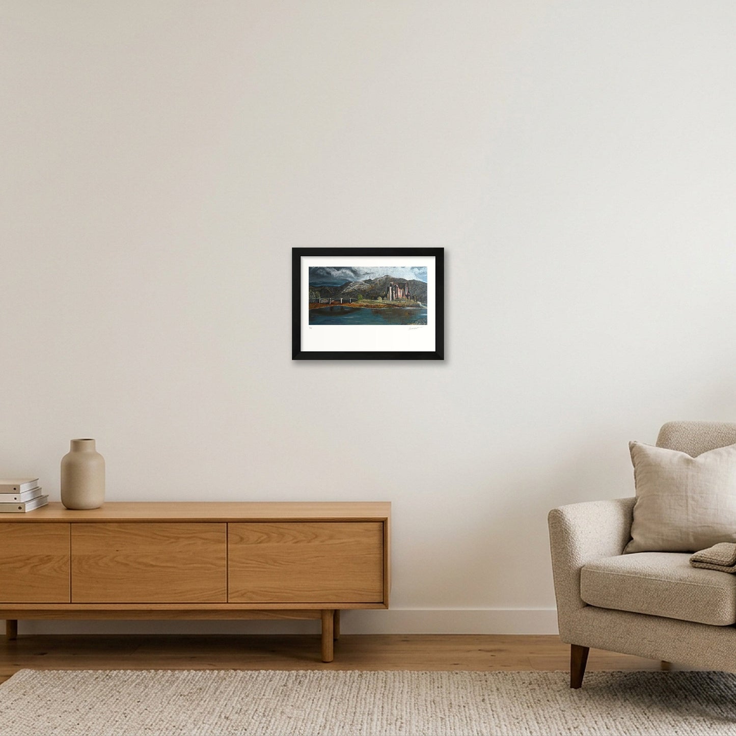 Eilean Donan: The Guardian of the West — A4 (30×21cm, 12×8") Black Frame