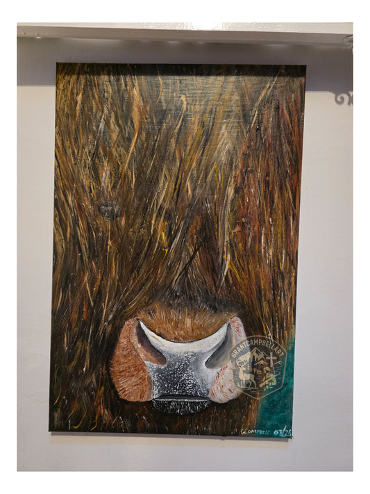 Shaggy Gaze - Original oil Painting