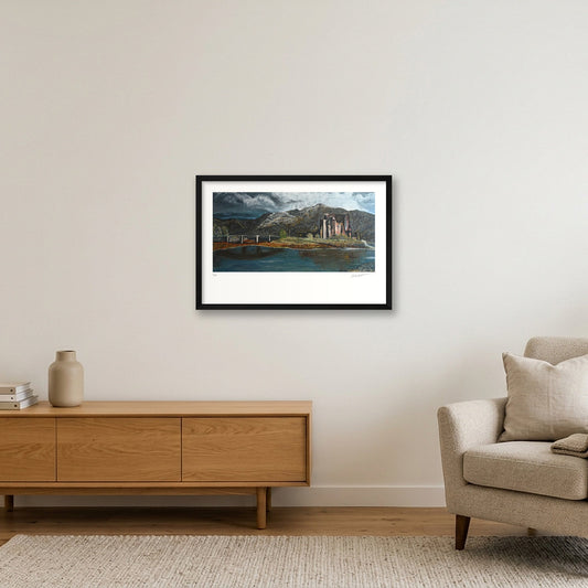 Eilean Donan: The Guardian of the West — 60×40cm, 24×16" Black Frame