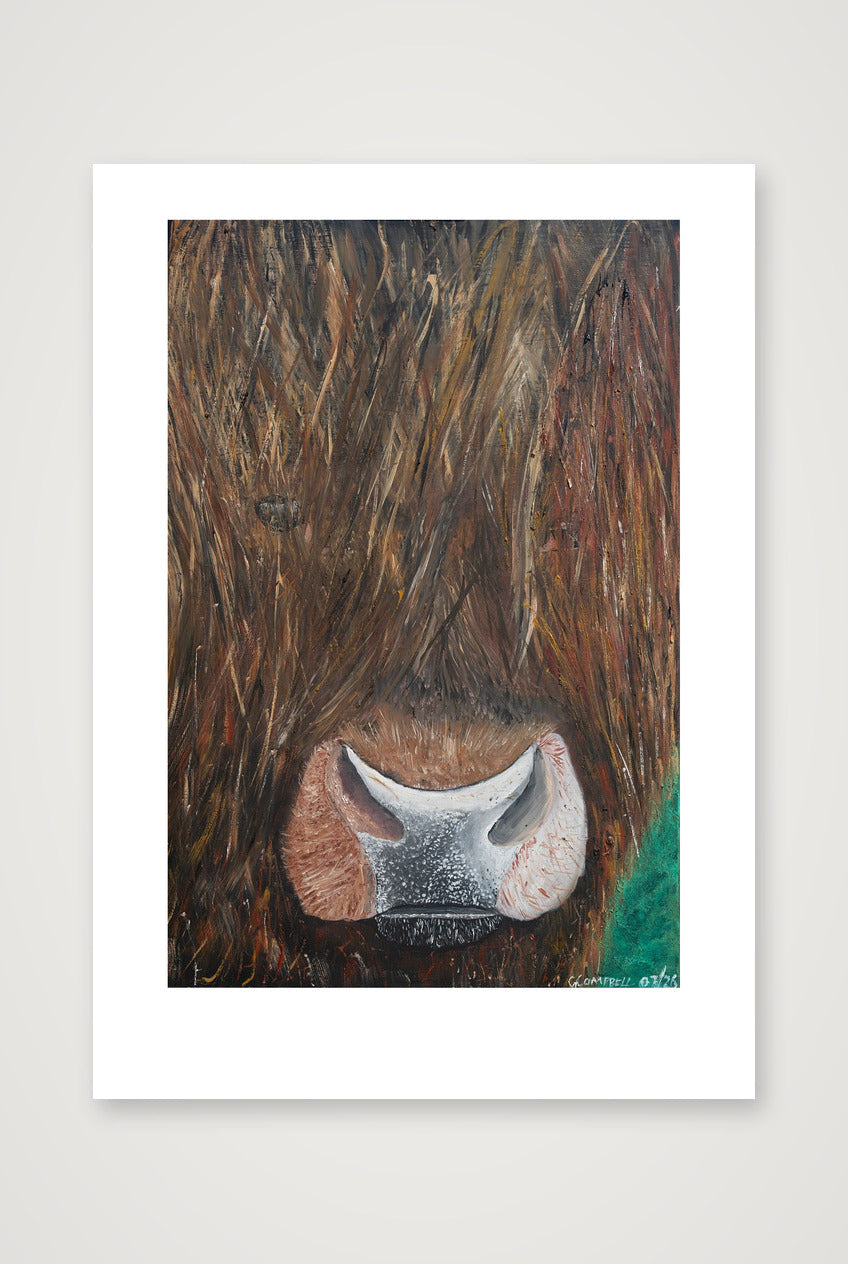 Shaggy Gaze — A3 (30×42cm, 12×17") Print only