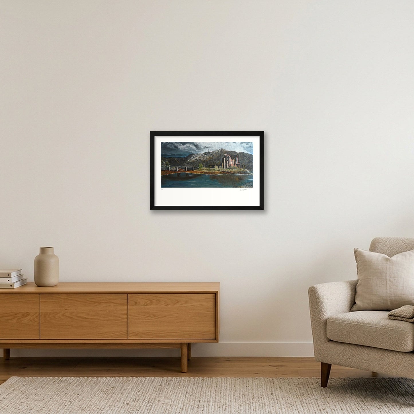 Eilean Donan: The Guardian of the West — 45×30cm, 18×12" Black Frame